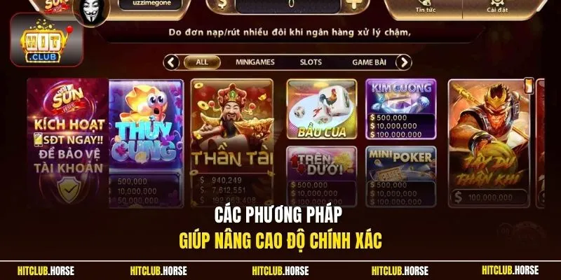 Các phương pháp giúp nâng cao độ chính xác