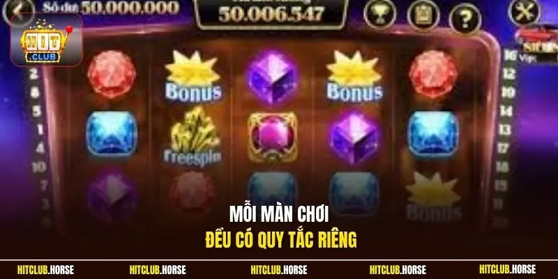 Mỗi màn chơi đều có quy tắc riêng