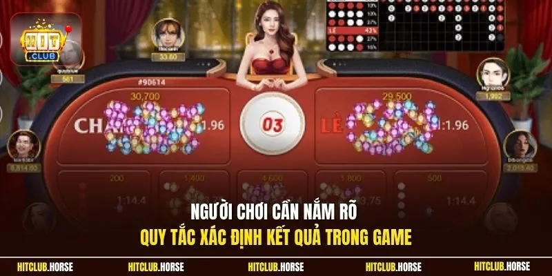 Người chơi cần nắm rõ quy tắc xác định kết quả trong game